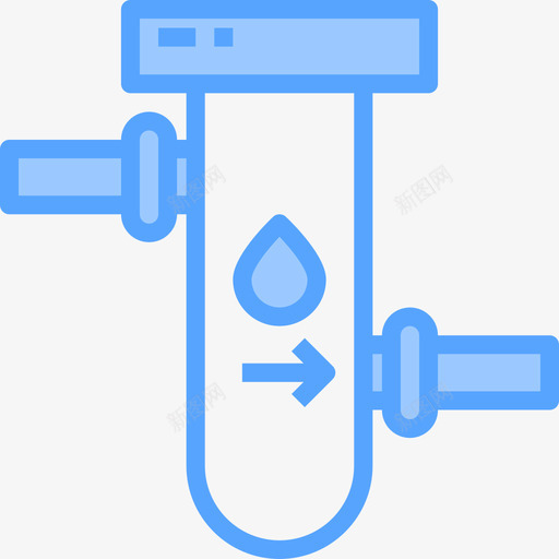 滤水器家装浴室5蓝色图标svg_新图网 https://ixintu.com 家装浴室5 滤水器 蓝色