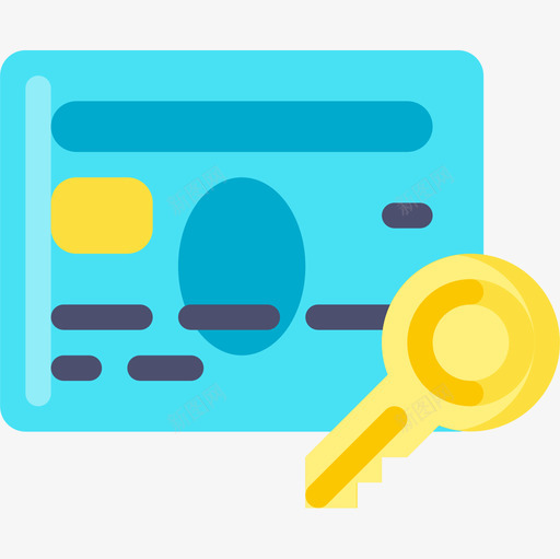 信用卡互联网安全45扁平图标svg_新图网 https://ixintu.com 互联网安全45 信用卡 扁平