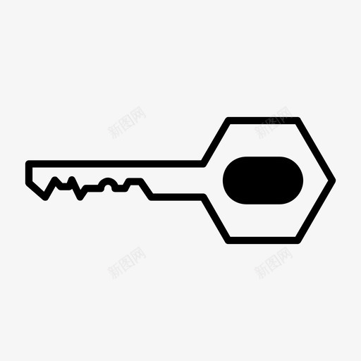 钥匙门禁锁图标svg_新图网 https://ixintu.com 保险箱 密码 钥匙 锁 门禁