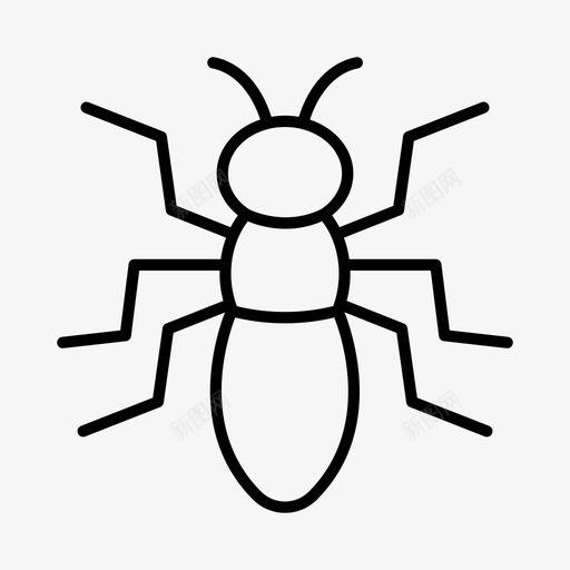 蚂蚁虫子花园图标svg_新图网 https://ixintu.com 昆虫 花园 虫子 蚂蚁