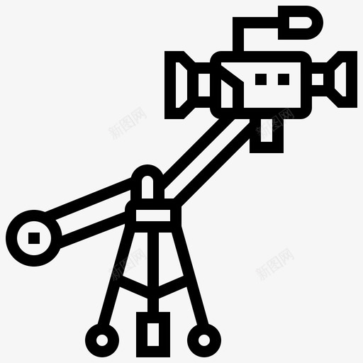 起重机摄像机电影院生产图标svg_新图网 https://ixintu.com 生产 电影院 视频 视频生产线 起重机摄像机