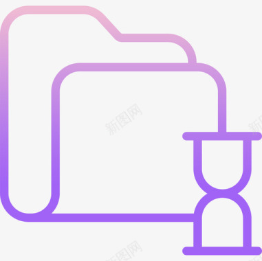 文件夹文件夹7轮廓渐变图标图标