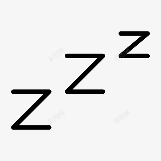 睡觉休息涂鸦图标svg_新图网 https://ixintu.com 休息 按钮 播放 涂鸦 睡觉