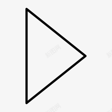 三角形媒体媒体播放器图标图标
