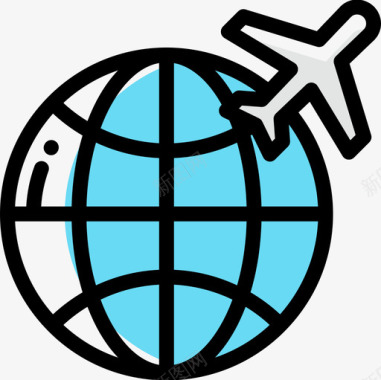 全球航空17颜色省略图标图标