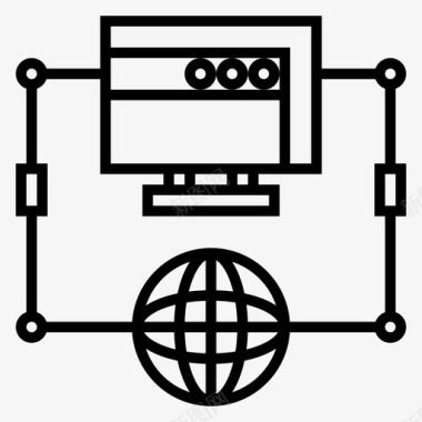 计算机信息接口图标图标