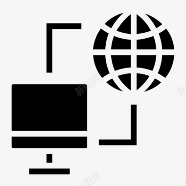 连接通信互联网图标图标