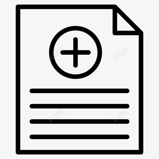 添加文件文档纸张图标svg_新图网 https://ixintu.com 工作表 文档 方向线图标 添加文件 纸张