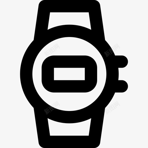 手表钟表和手表2直线型图标svg_新图网 https://ixintu.com 手表 直线 线型 钟表