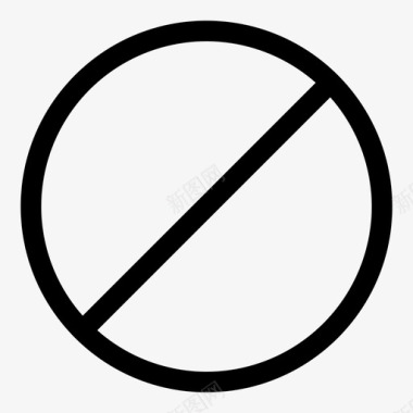 阻止禁止拒绝图标图标