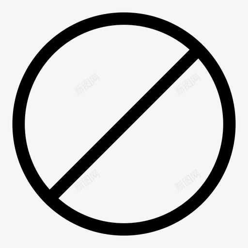 阻止禁止拒绝图标svg_新图网 https://ixintu.com ol 拒绝 用户界面 禁止 移动 网络 阻止