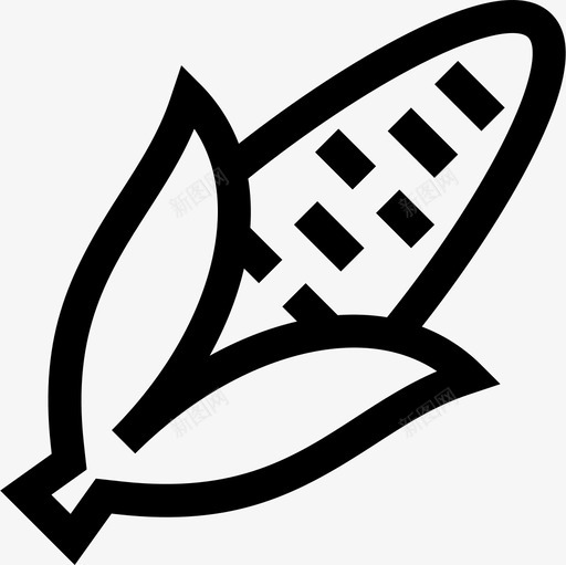 玉米纯素3直系图标svg_新图网 https://ixintu.com 玉米 直系 纯素