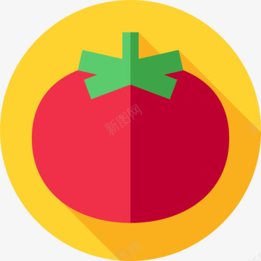 番茄水果和蔬菜37扁平图标图标