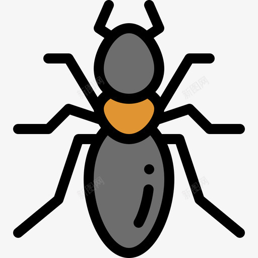昆虫昆虫12线状颜色图标svg_新图网 https://ixintu.com 昆虫 昆虫12 线状颜色