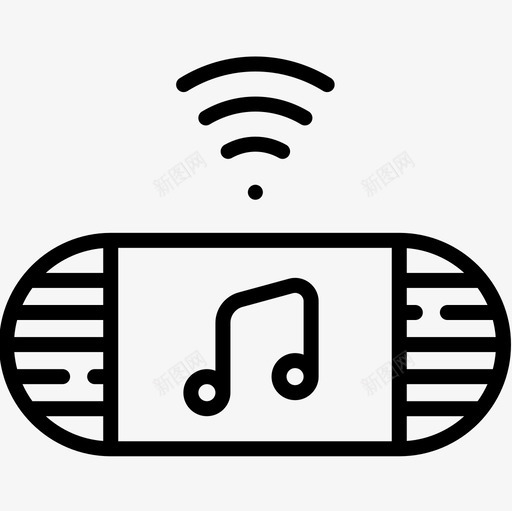 扬声器互联网技术19线性图标svg_新图网 https://ixintu.com 互联网技术19 扬声器 线性