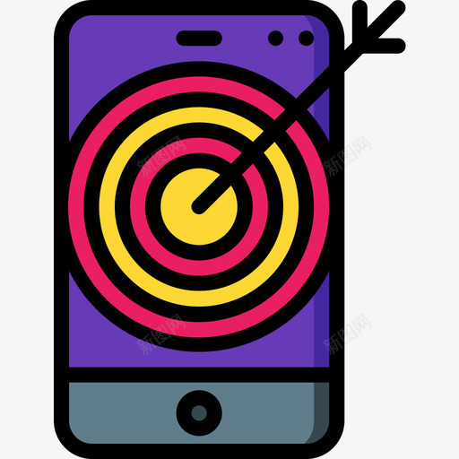 智能手机动作和提醒3线性颜色图标svg_新图网 https://ixintu.com 动作 手机 提醒 智能 线性 颜色