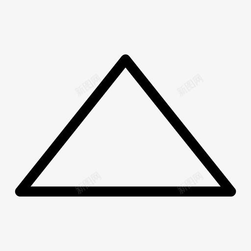 三面体三角形上图标svg_新图网 https://ixintu.com 三角形 三面体