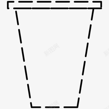 杯子水杯餐厅的图标图标