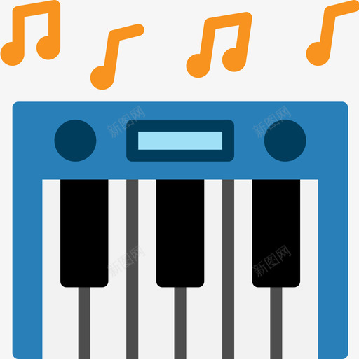 钢琴庆祝派对3平装图标svg_新图网 https://ixintu.com 平装 庆祝 派对 钢琴