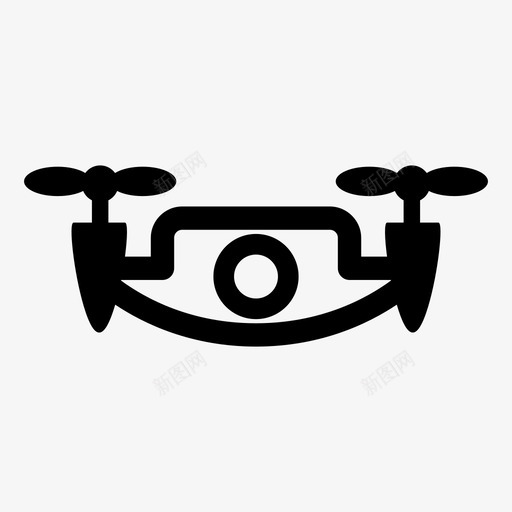 无人机照相机飞行图标svg_新图网 https://ixintu.com 无人机 照相机 绘图 飞行