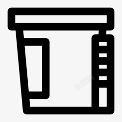 尿检矢量尿检杯子妊娠试验图标高清图片