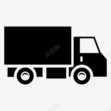 卡车棚车运输图标图标