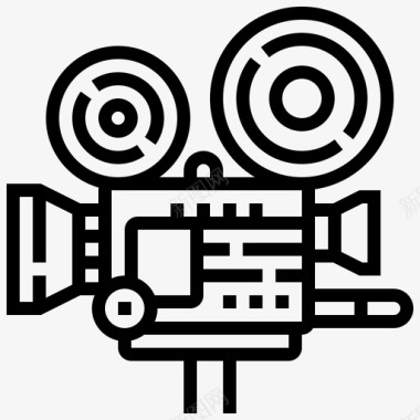 摄像机电影制作图标图标