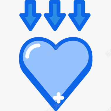 心脏假日43蓝色图标图标