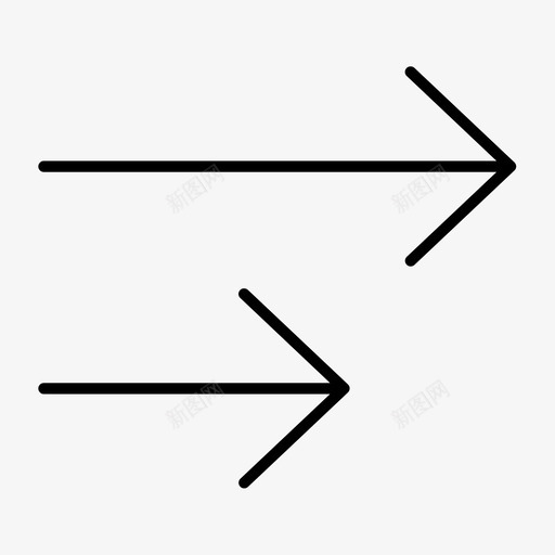 线性类比方向图标svg_新图网 https://ixintu.com 业务 平行 方向 符号 类比 线性