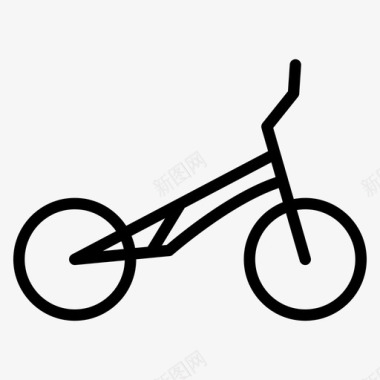 自由式自行车自行车运动图标图标