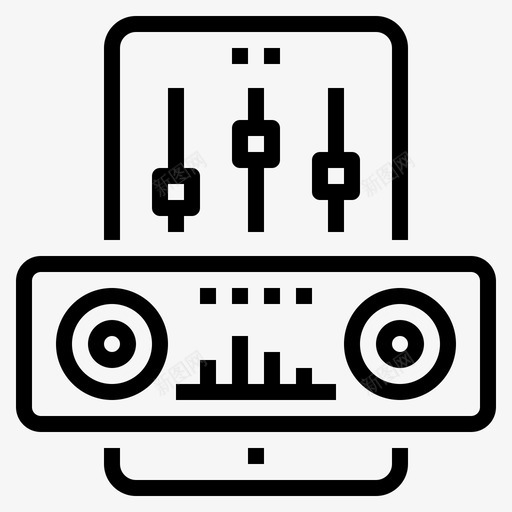 高保真移动音乐图标svg_新图网 https://ixintu.com 移动 移动技术 系统 音乐 音响 高保真