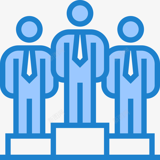 领导商业和人民5蓝色图标svg_新图网 https://ixintu.com 商业和人民5 蓝色 领导