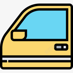 轿厢车门轿厢部件10线颜色图标高清图片