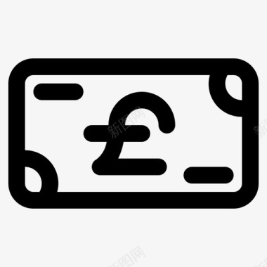 英镑现金货币货币支付图标图标