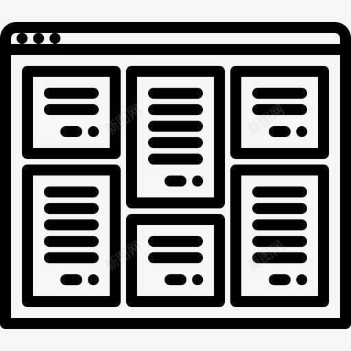 新闻订阅源页面图标svg_新图网 https://ixintu.com 新闻 用户界面 网站 订阅 页面