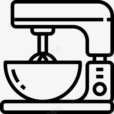 面粉搅拌机电器厨房图标图标