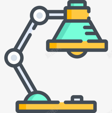 台灯油漆双色图标图标