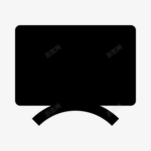 显示器计算机屏幕图标svg_新图网 https://ixintu.com 固态 屏幕 显示器 计算机 设备