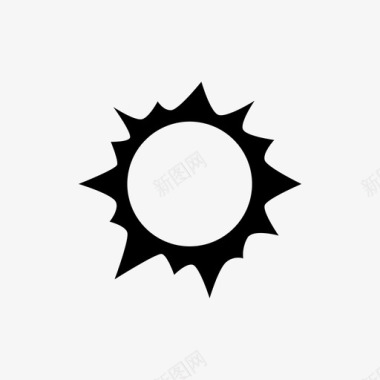 阳光炎热夏天图标图标