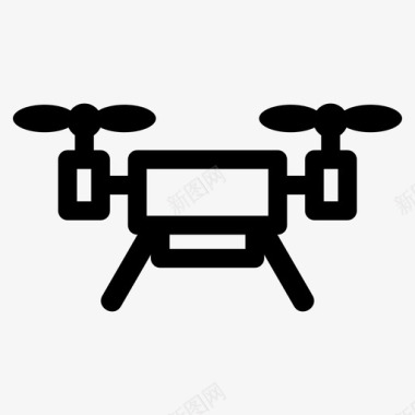 无人机照相机飞行图标图标