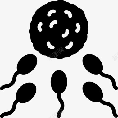 精子受精生殖图标图标