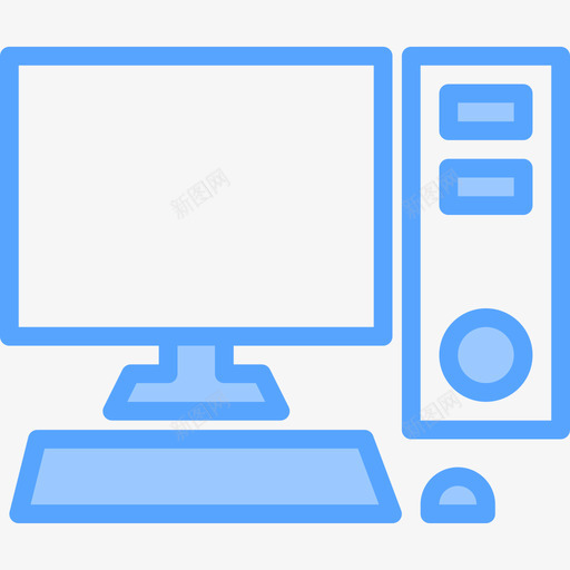 计算机计算机设备5蓝色图标svg_新图网 https://ixintu.com 蓝色 计算机 计算机设备5