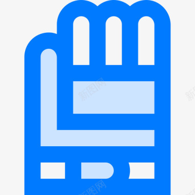 手套橄榄球5蓝色图标图标