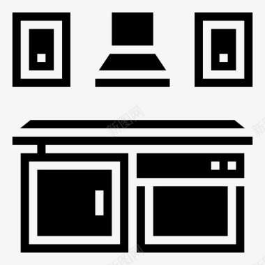 厨房烹饪68字形图标图标