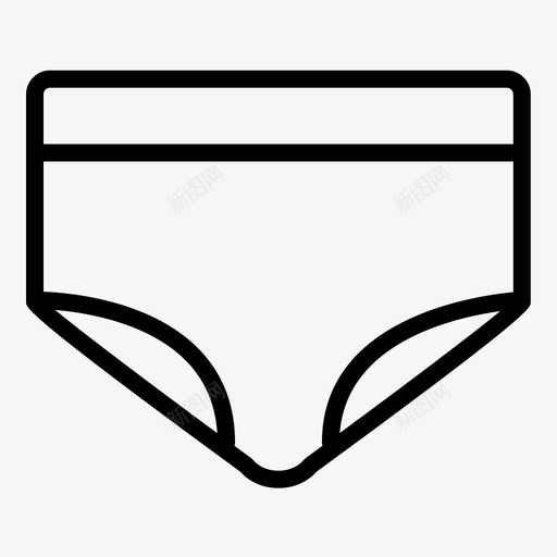 内裤衣服和配件1图标svg_新图网 https://ixintu.com 内裤 衣服和配件1