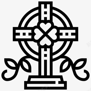 神圣的基督教的三叶草的图标图标