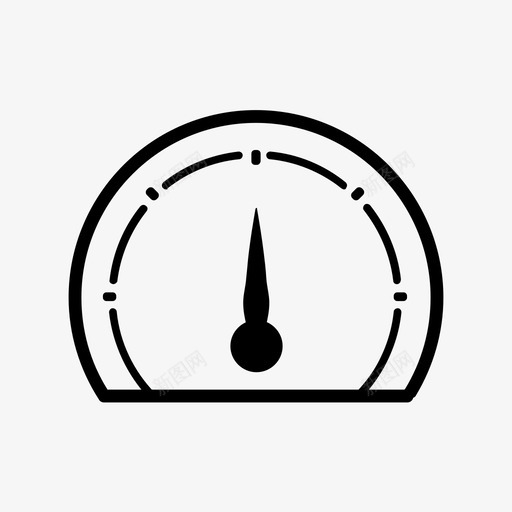 车速表仪表性能图标svg_新图网 https://ixintu.com 仪表 性能 生产力 电子商务 车速表