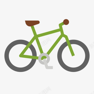 混合动力27号自行车平车图标图标