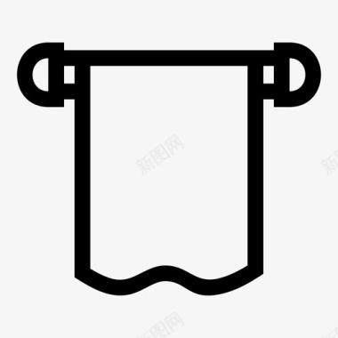 毛巾浴缸布图标图标