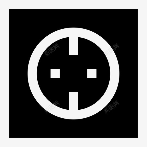 电子设备插座插座标志符号图标svg_新图网 https://ixintu.com 插座 标志 标志符 电子设备 符号